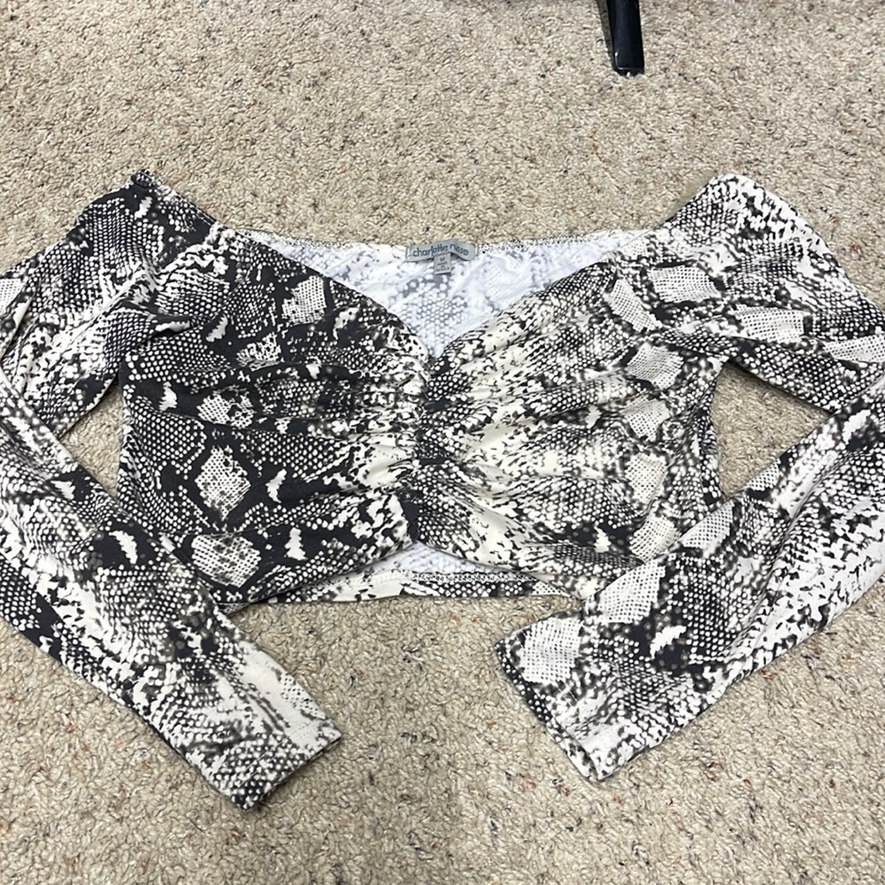 Snake Skin Crop Top